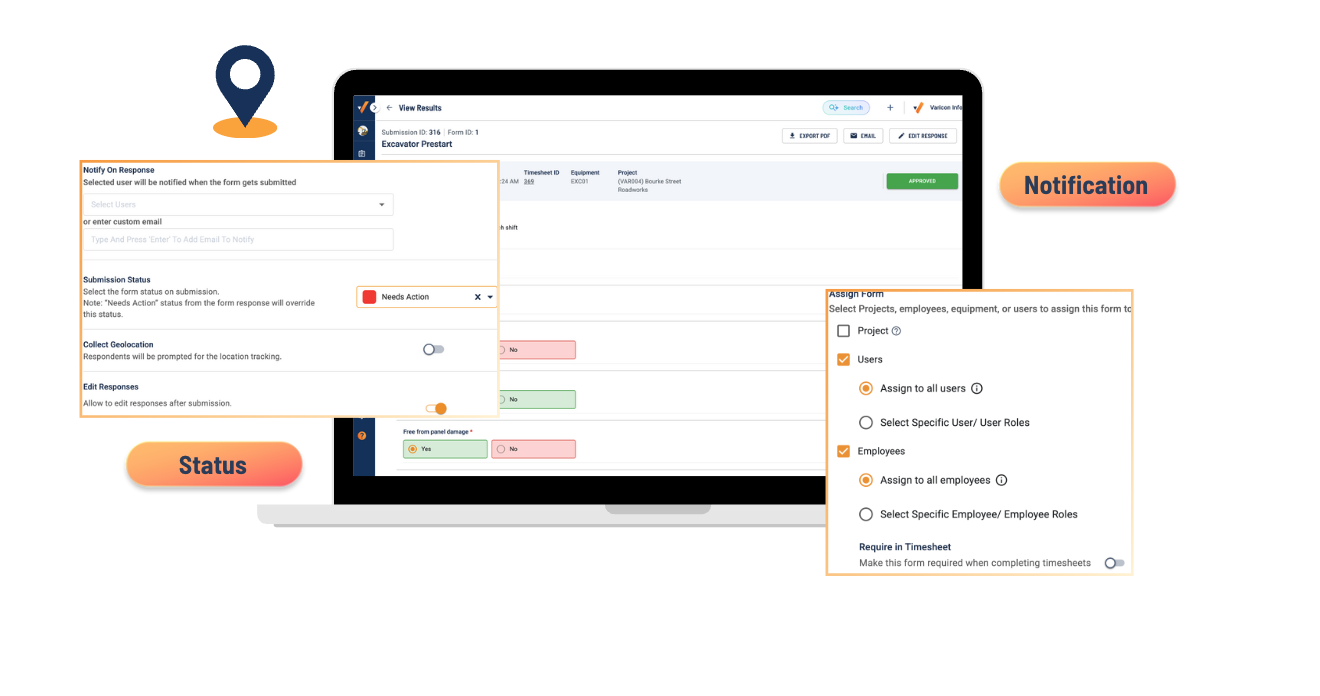 custom workflow in varicon